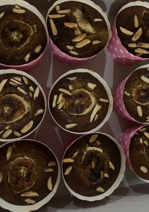 Foto resep Banana cup cake almond flour