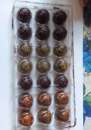 Una foto de Bombones de chocolate