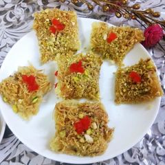A picture of Vermicelli Sandesh.