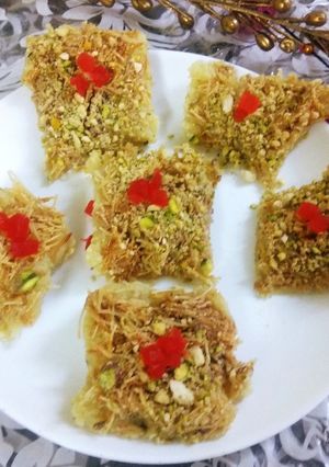 A picture of Vermicelli Sandesh.