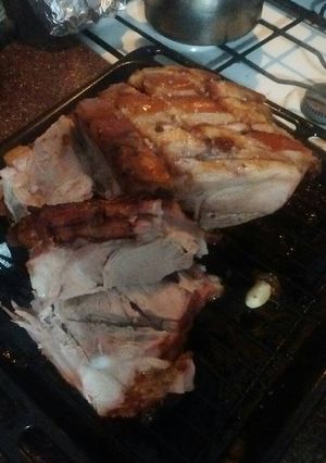 Una foto de Pata de cerdo al horno