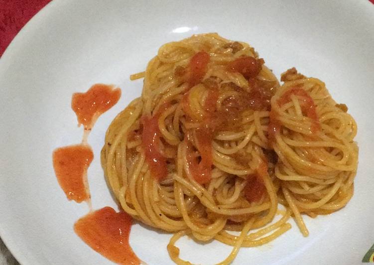 Spaghetti bolognaise simple untuk pemula
