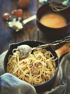 Una foto de Receta de una auténtica pasta carbonara