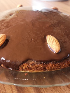 Una foto de Torta marmolada de almendras en freidora de aire