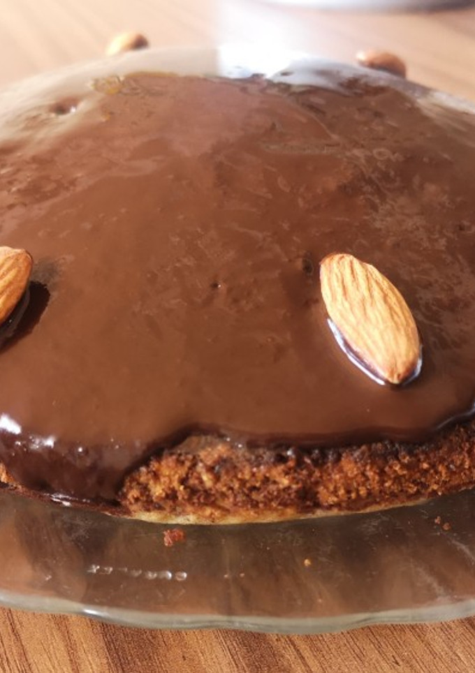 Una foto de Torta marmolada de almendras en freidora de aire