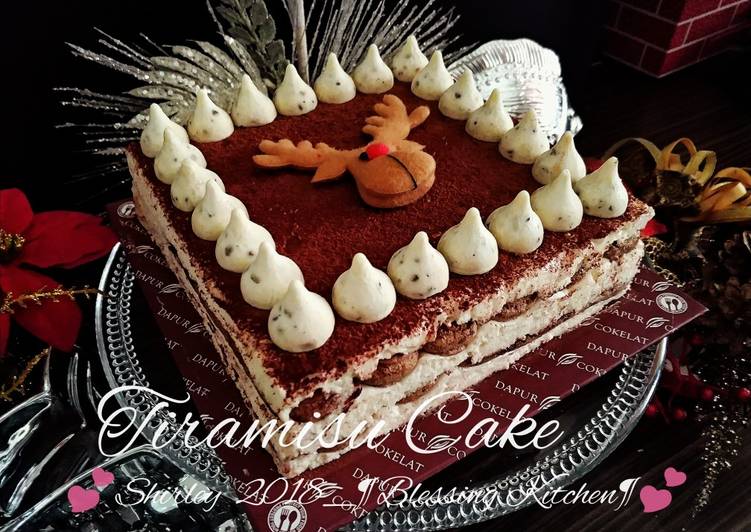 Tiramisu Birthday Cake🎂