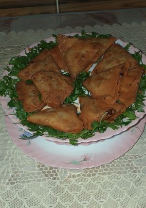 صورة لوصفة سمبوسة باللحم المفروم