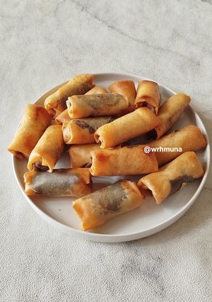 Foto resep Lumpia Pisang Coklat Keju