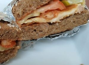 Foto resep Roti dari tepung flax seed (biji rami) dan sunflower seed (bunga matahari), Rendah Karbohidrat