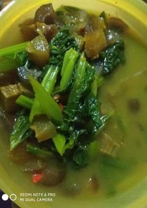 Foto resep Kikil lemah kuning sawi ijo/sayur paet