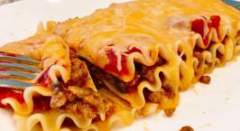Hình ảnh món Lasagna sốt thịt bò ba lớp bằng chảo chống dính