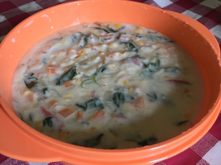 Cara Mudah Membikin Resep Sup Krim Pelangi yang Uenak Anti Ribet, Uenak Banget