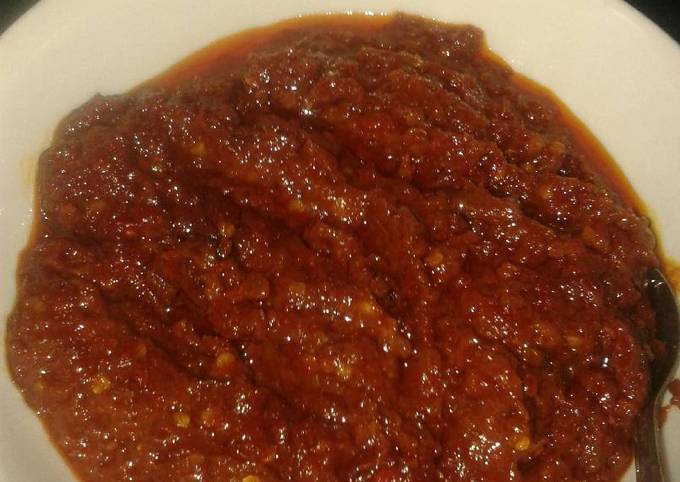 Bumbu Merah (sambal)utk Ayam lalap