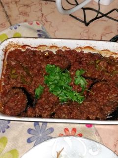 صورة لوصفة مسقعة باللحمة المفرومة