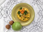 Una foto di risotto mela