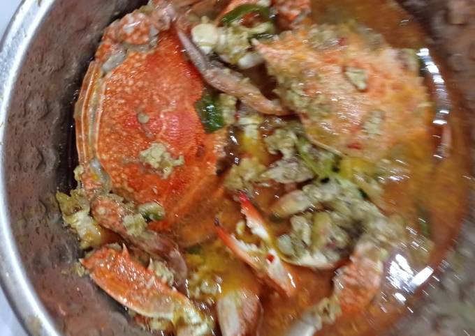 Kepiting saos Padang/asem manis