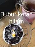 Bubur ketan hitam pake panci presto