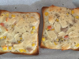 Cream soup pizza