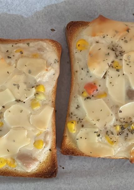 Foto resep Cream soup pizza
