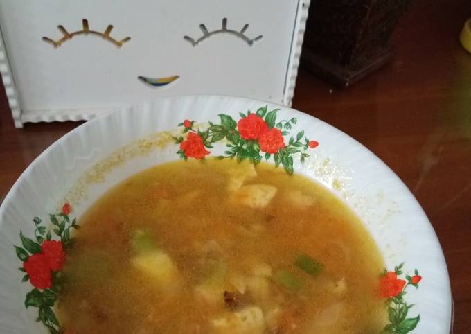 Mpasi baby embun 9m+ Sup tofu bawal putih
