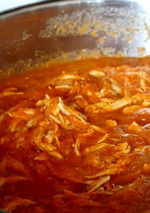 Una foto de Tinga de pollo
