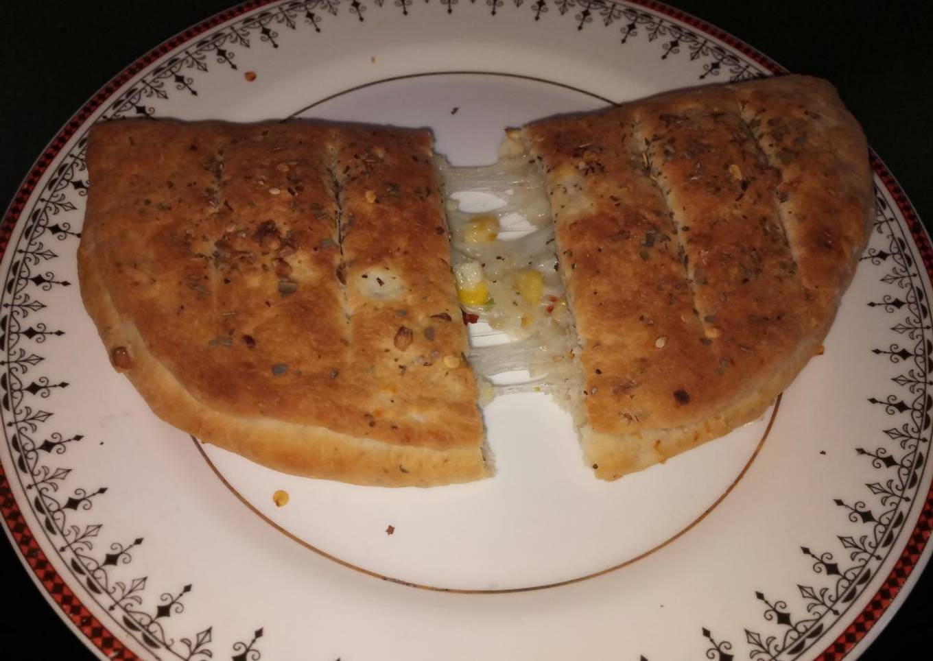Garlic bread with cheese