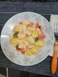 Ñoquis de zapallo caprese