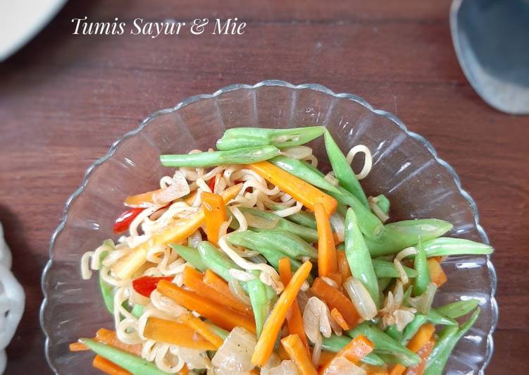 Resep Tumis sayur dan mie, Lezat Sekali