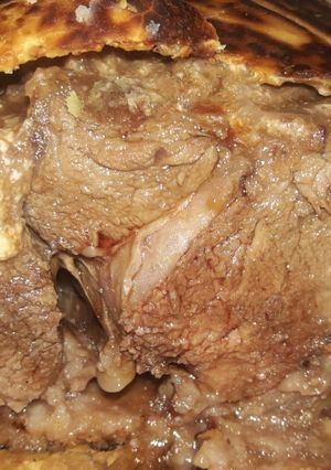 Una foto de Carne a la masa a la barbacoa