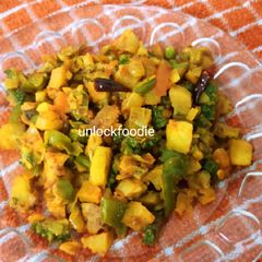 A picture of Karele ki sabji.