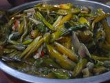 Tumis genjer bumbu sambal terasi