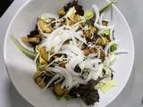Ensalada de berenjena con miel