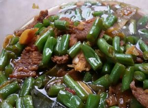 Foto resep Sandung Lamur cah Buncis (asem2 daging)