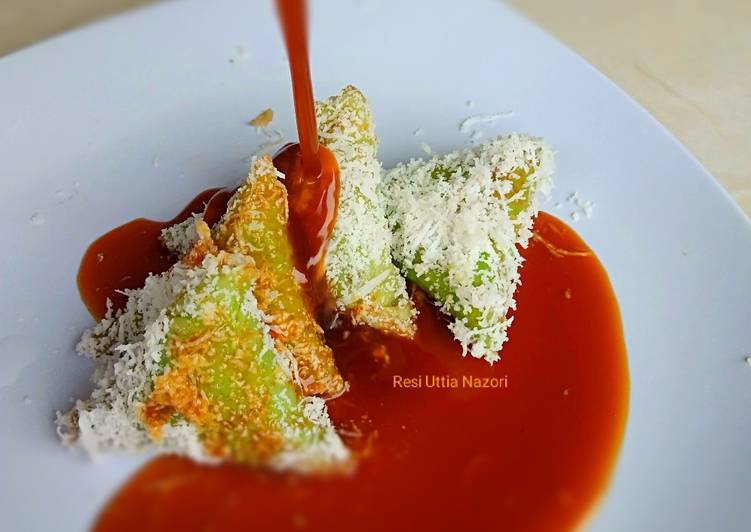 resep cara buat Lupis pandan