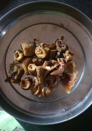 A picture of Karela fry.