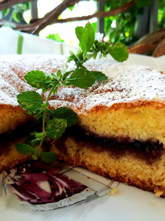 Foto di Torta "versata" alla marmellata