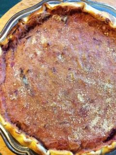 Une photo de Tarte aux prunes et noix