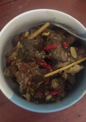 Foto resep Oseng mercon ati ampla