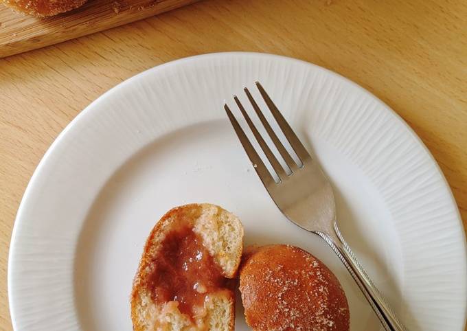 Rhubarb Doughnuts