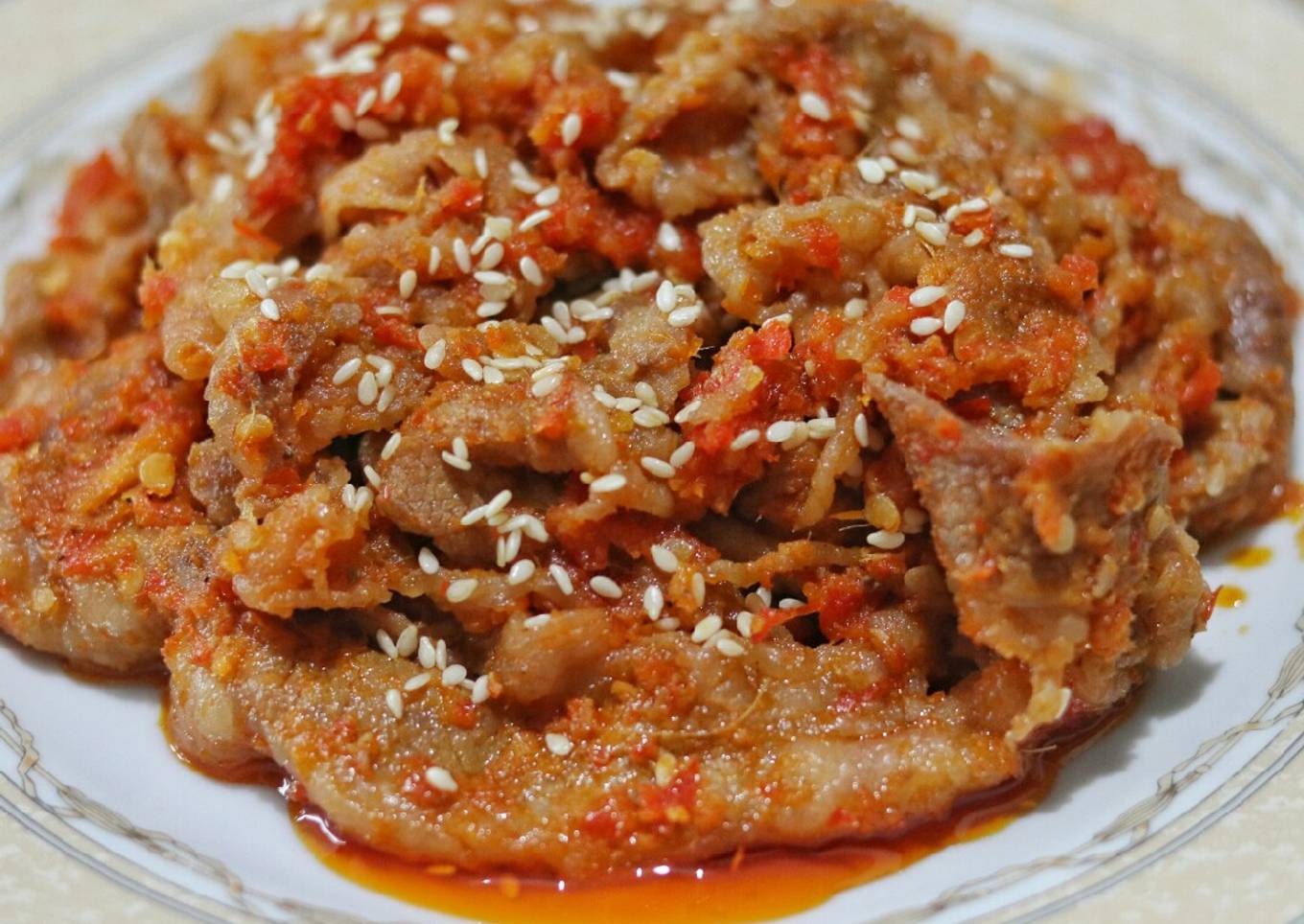 Slice Beef Balado Simple