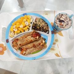 A picture of Protein packed Franky with dates dryfruits smoothy.
