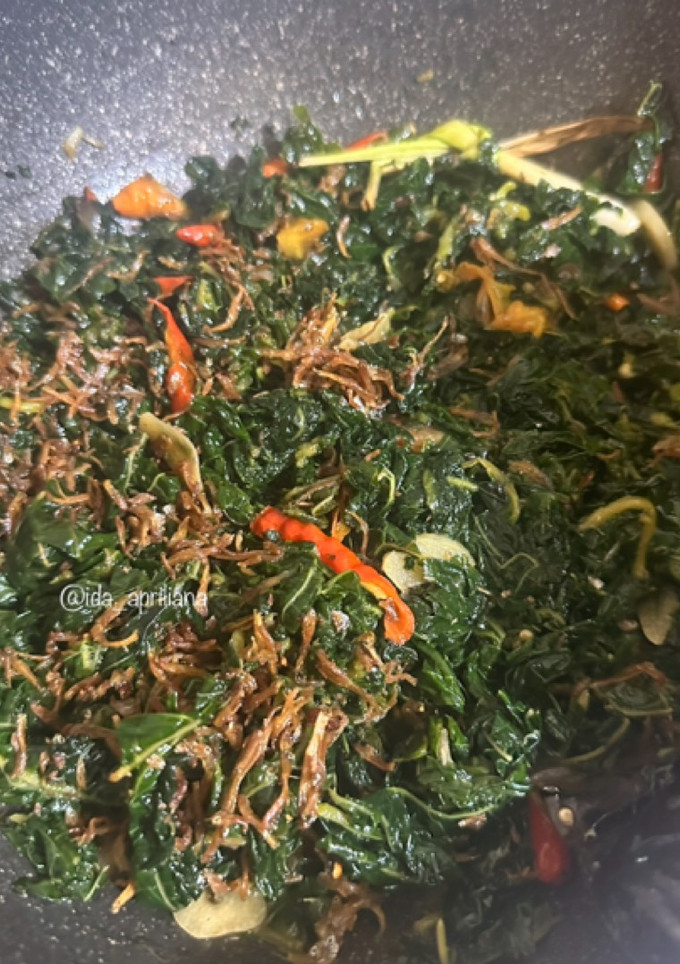Foto resep 185. Oseng Daun Pepaya Teri