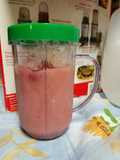 Vegan strawberry pear smoothie