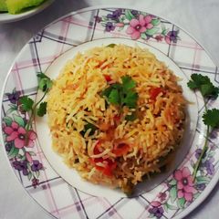 A picture of Veg biryani.