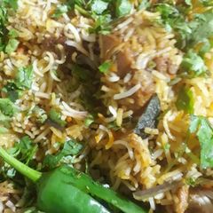 A picture of Masala biryani.