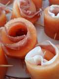 Rosaline di melone e prosciutto