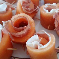 A picture of Rosaline di melone e prosciutto.