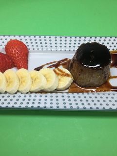 Una foto de Pudin o budin de Nutella y bizcocho