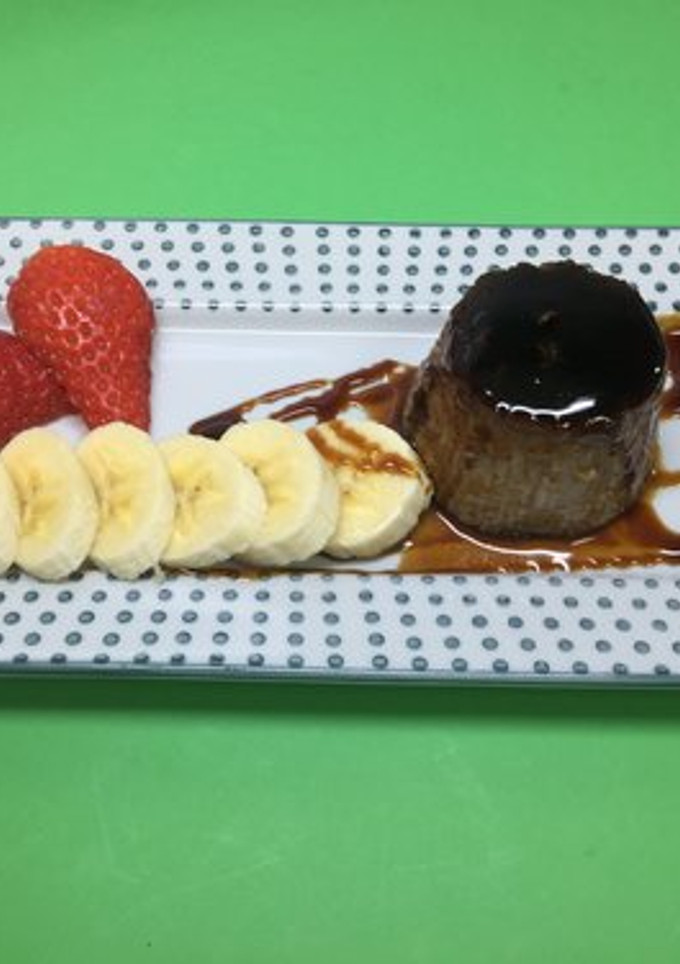Una foto de Pudin o budin de Nutella y bizcocho