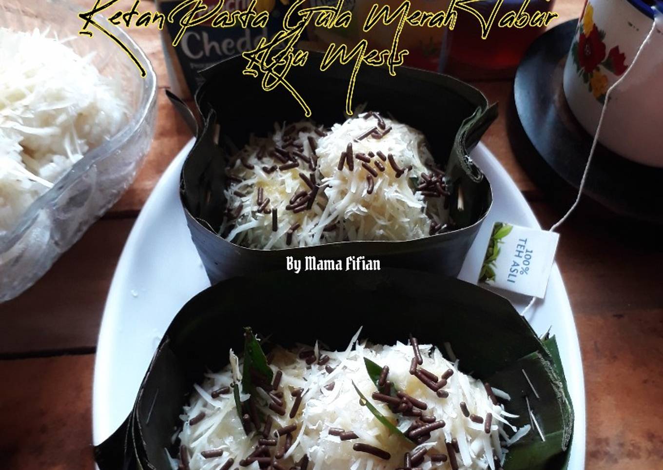 Ketan Pasta Gula Merah Tabur Keju Mesis